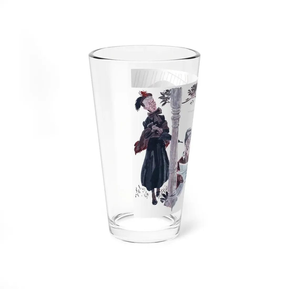 Mr. Peplum's Parrot, Everywoman's Magazine, March 1946 (Magazine Illustration) Pint Glass 16oz - Go Mug Yourself