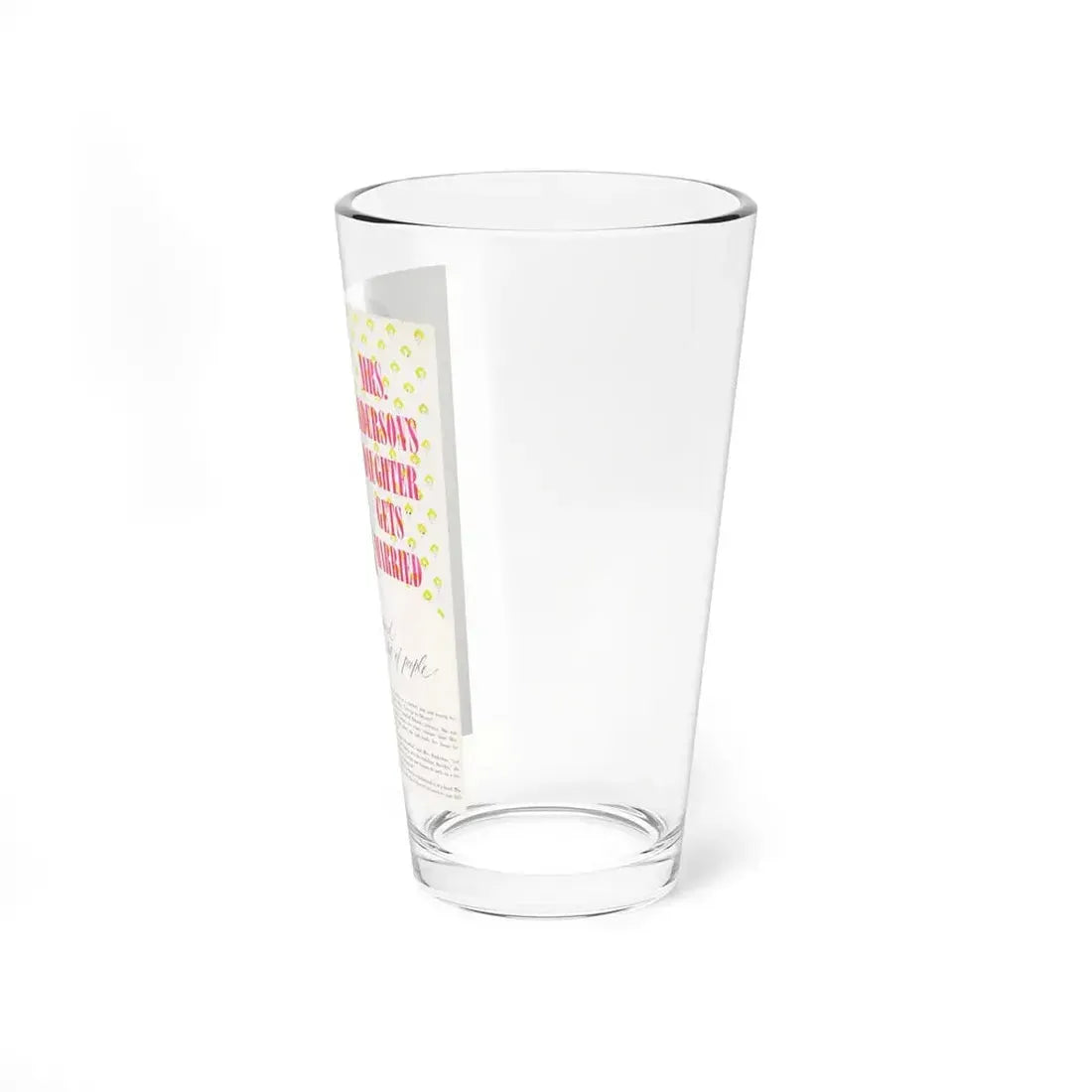Mrs. Anderson's Daughter Gets Married, Good Housekeeping, August 1951 (Magazine Illustration) Pint Glass 16oz - Go Mug Yourself