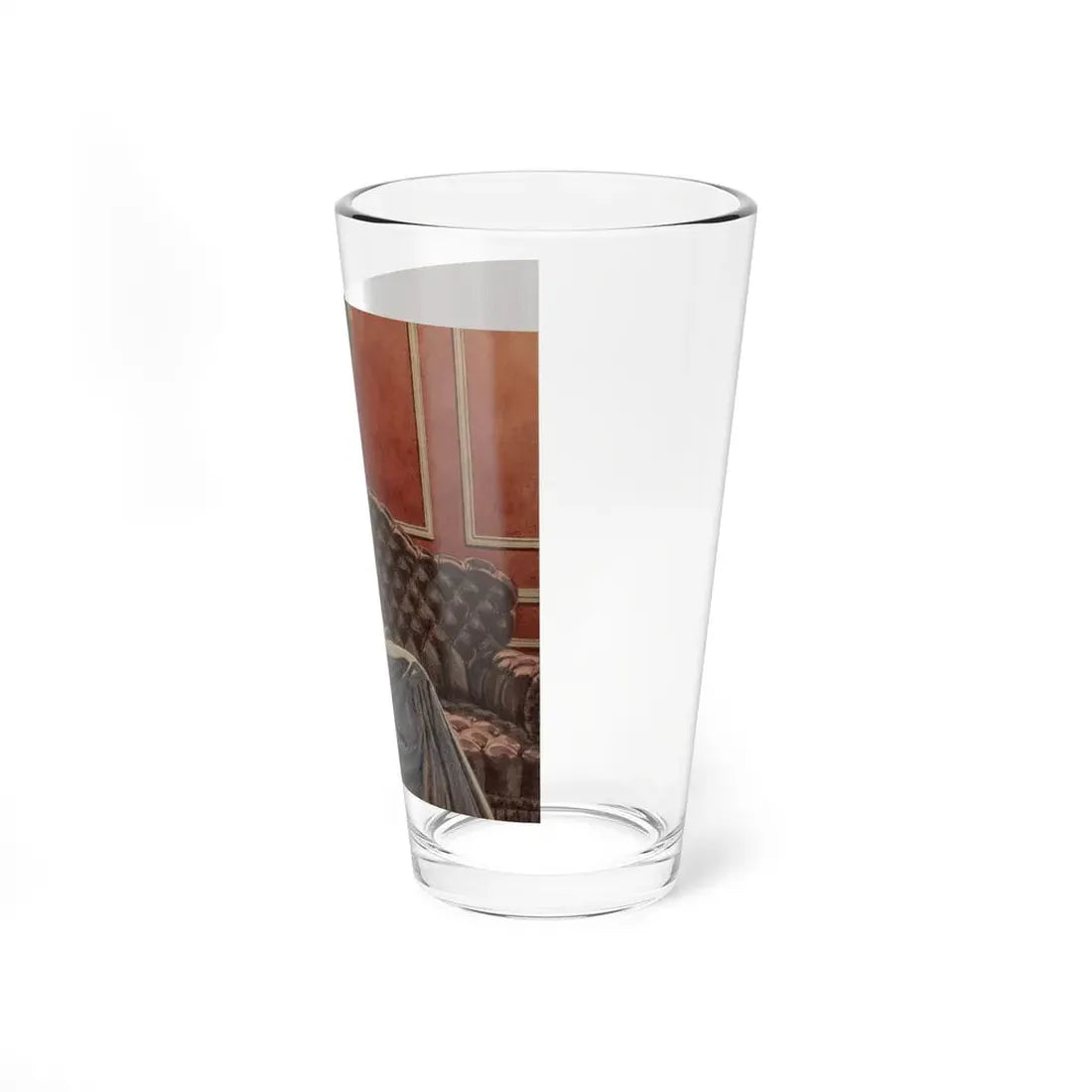 Mrs. Brookfield Van Rensselaer, Camel Cigarette advertisement, 1935 (Magazine Illustration) Pint Glass 16oz - Go Mug Yourself