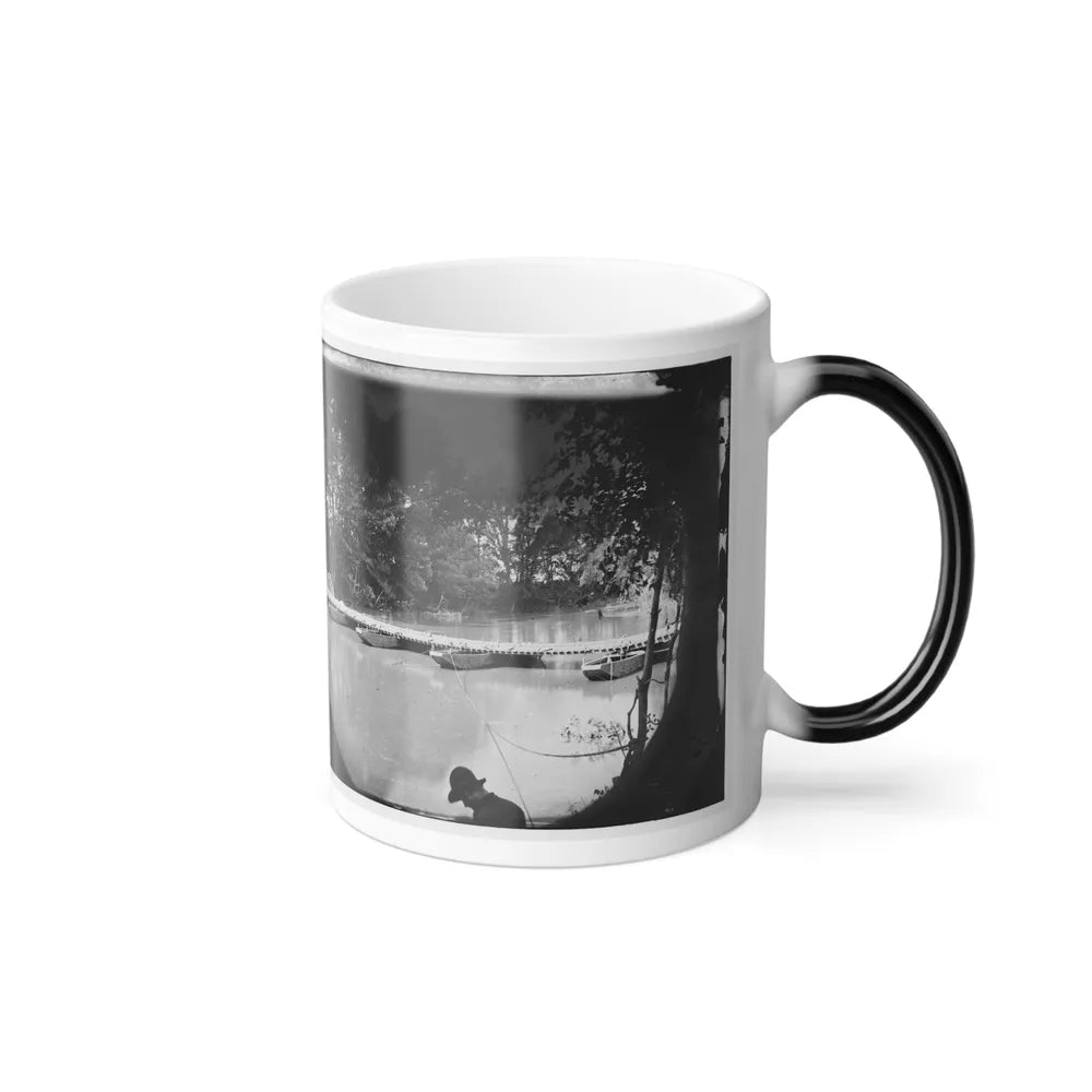 Mrs. Nelson's Crossing, Va. Pontoon Bridge Across the Pamunkey, Built by the 50Th New York Engineers (U.S. Civil War) Color Changing Coffee Mug 11oz-Go Mug Yourself