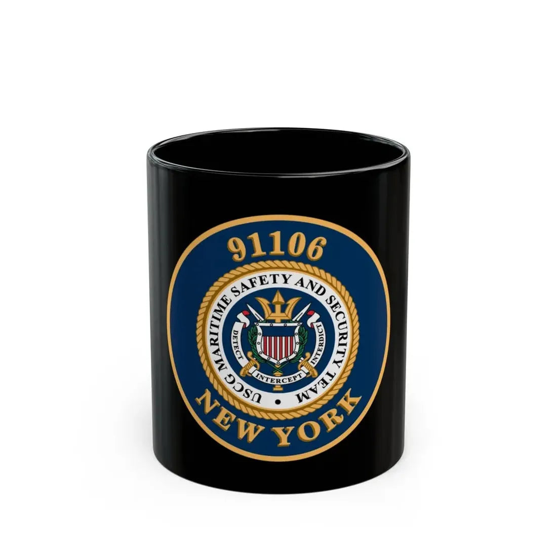 MSST New York 91106 Maritime Safety & Sec Team (U.S. Coast Guard) Black Coffee Mug 11oz - Go Mug Yourself