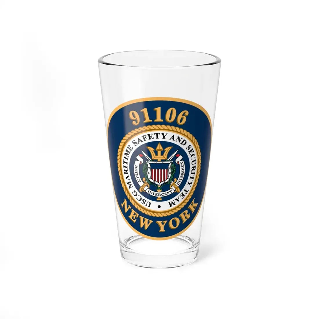 MSST New York 91106 Maritime Safety & Sec Team (U.S. Coast Guard) Pint Glass 16oz 16oz - Go Mug Yourself