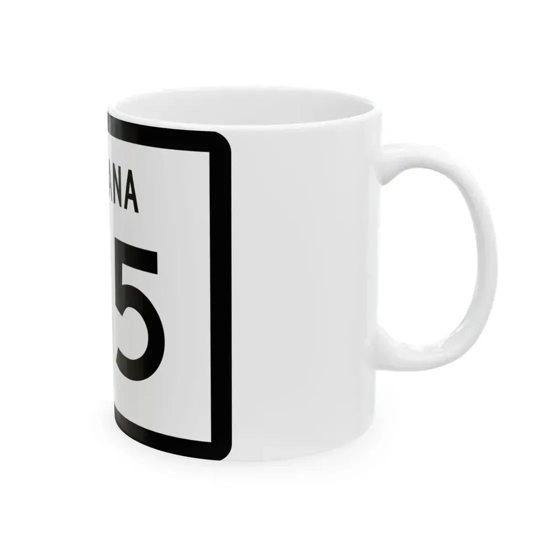 MT-135 (Montana) (Road Sign) White Coffee Mug - Go Mug Yourself