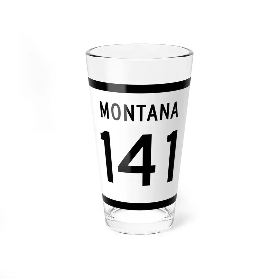 MT-141 (Montana) (Road Sign) Pint Glss 16oz 16oz - Go Mug Yourself