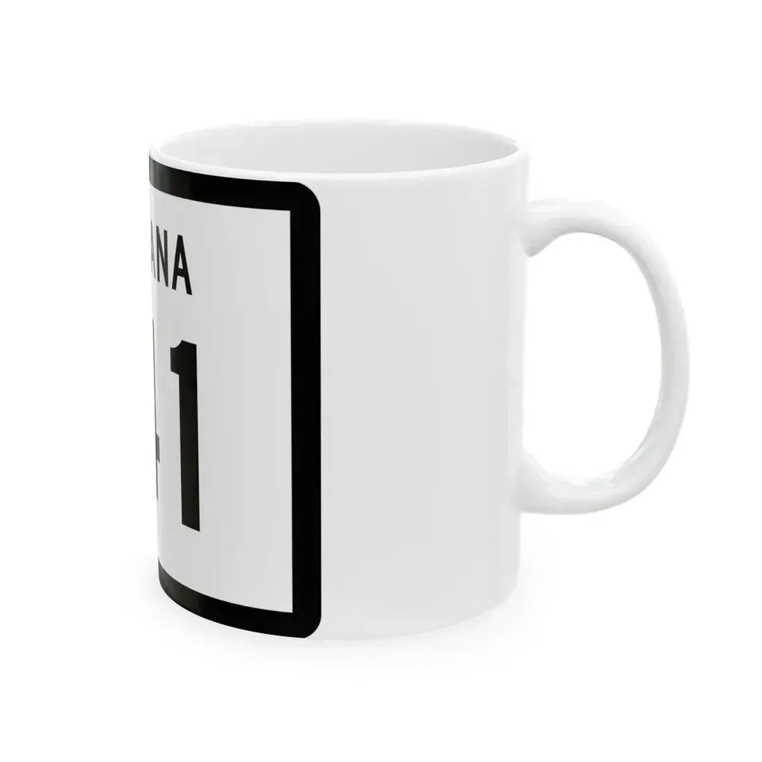 MT-141 (Montana) (Road Sign) White Coffee Mug - Go Mug Yourself