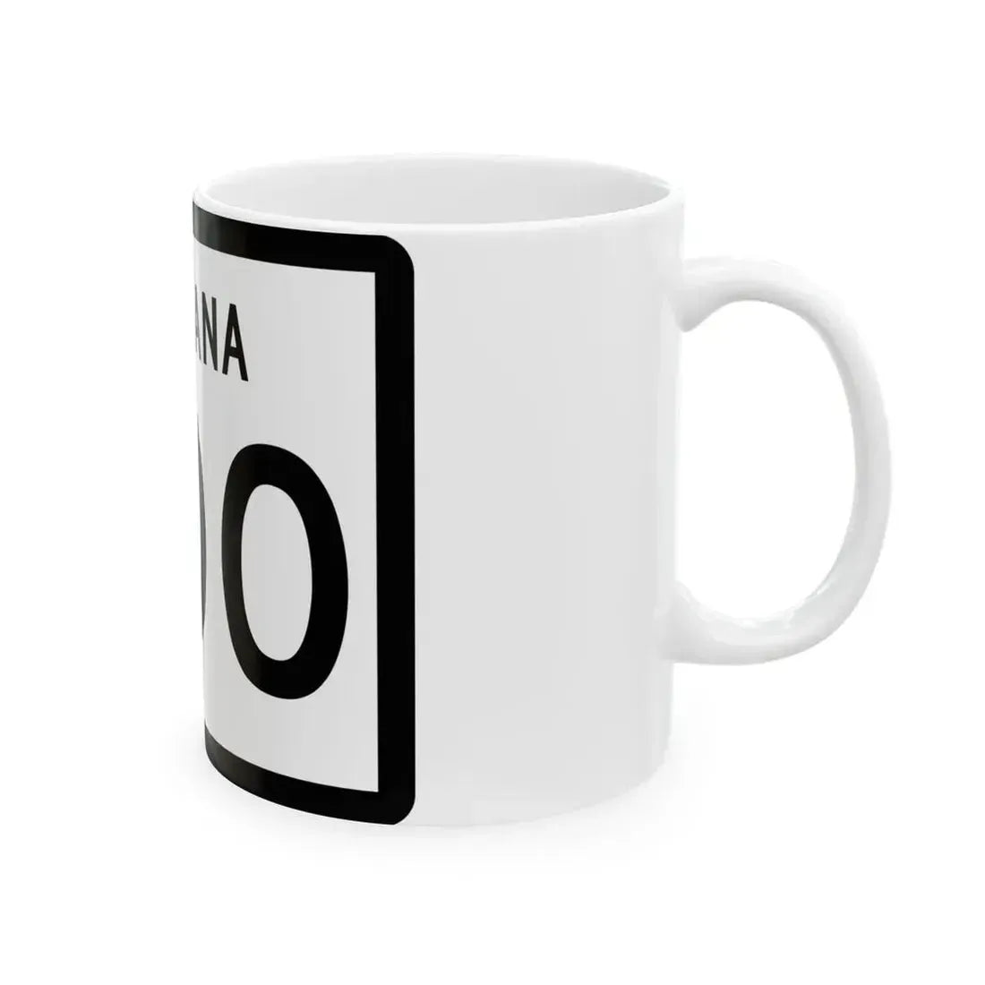 MT-200 (Montana) (Road Sign) White Coffee Mug - Go Mug Yourself