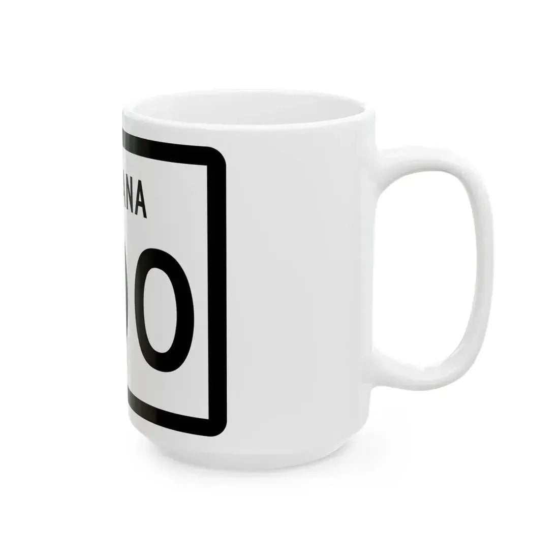 MT-200 (Montana) (Road Sign) White Coffee Mug - Go Mug Yourself
