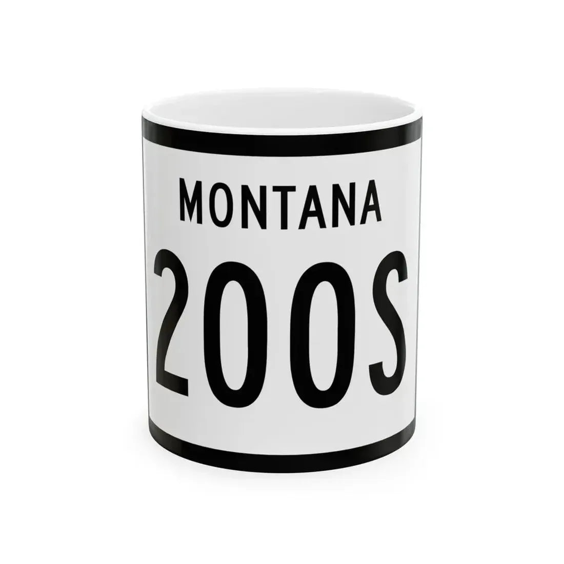 MT-200S (Montana) (Road Sign) White Coffee Mug 11oz - Go Mug Yourself