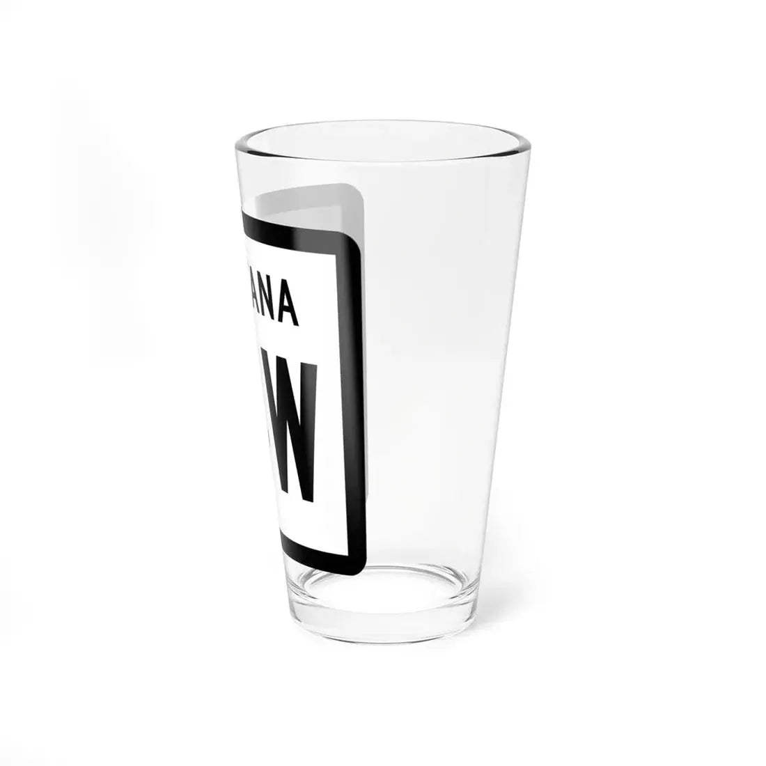 MT-24W (Montana) (Road Sign) Pint Glss 16oz - Go Mug Yourself
