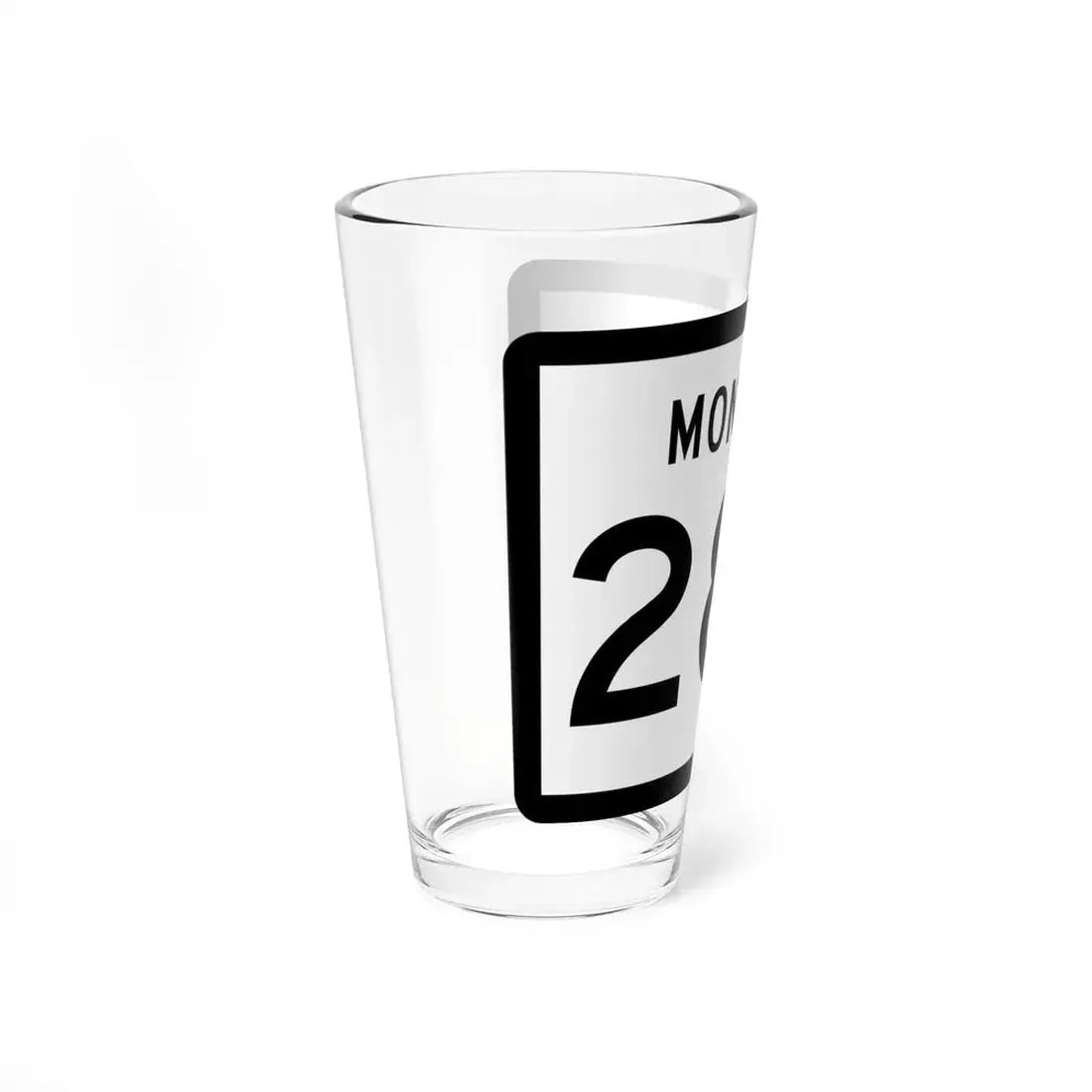 MT-287 (Montana) (Road Sign) Pint Glss 16oz - Go Mug Yourself