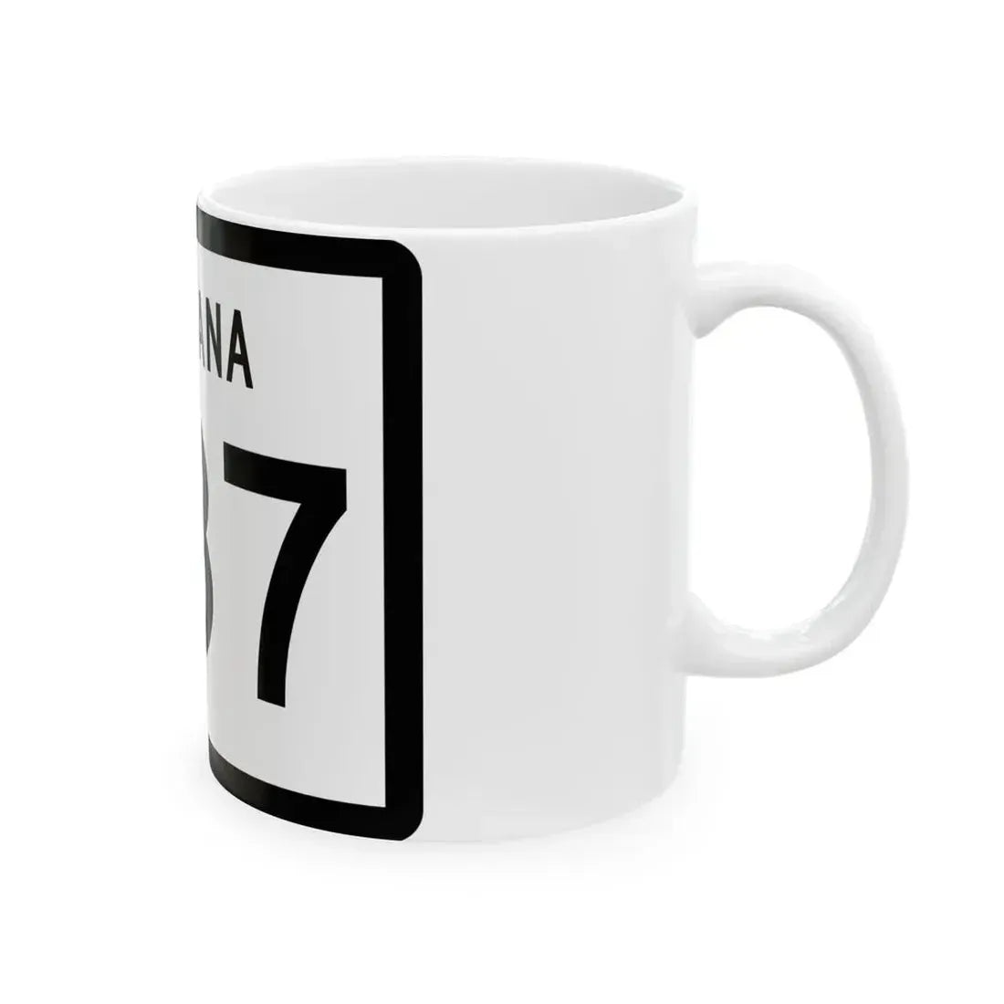 MT-287 (Montana) (Road Sign) White Coffee Mug - Go Mug Yourself