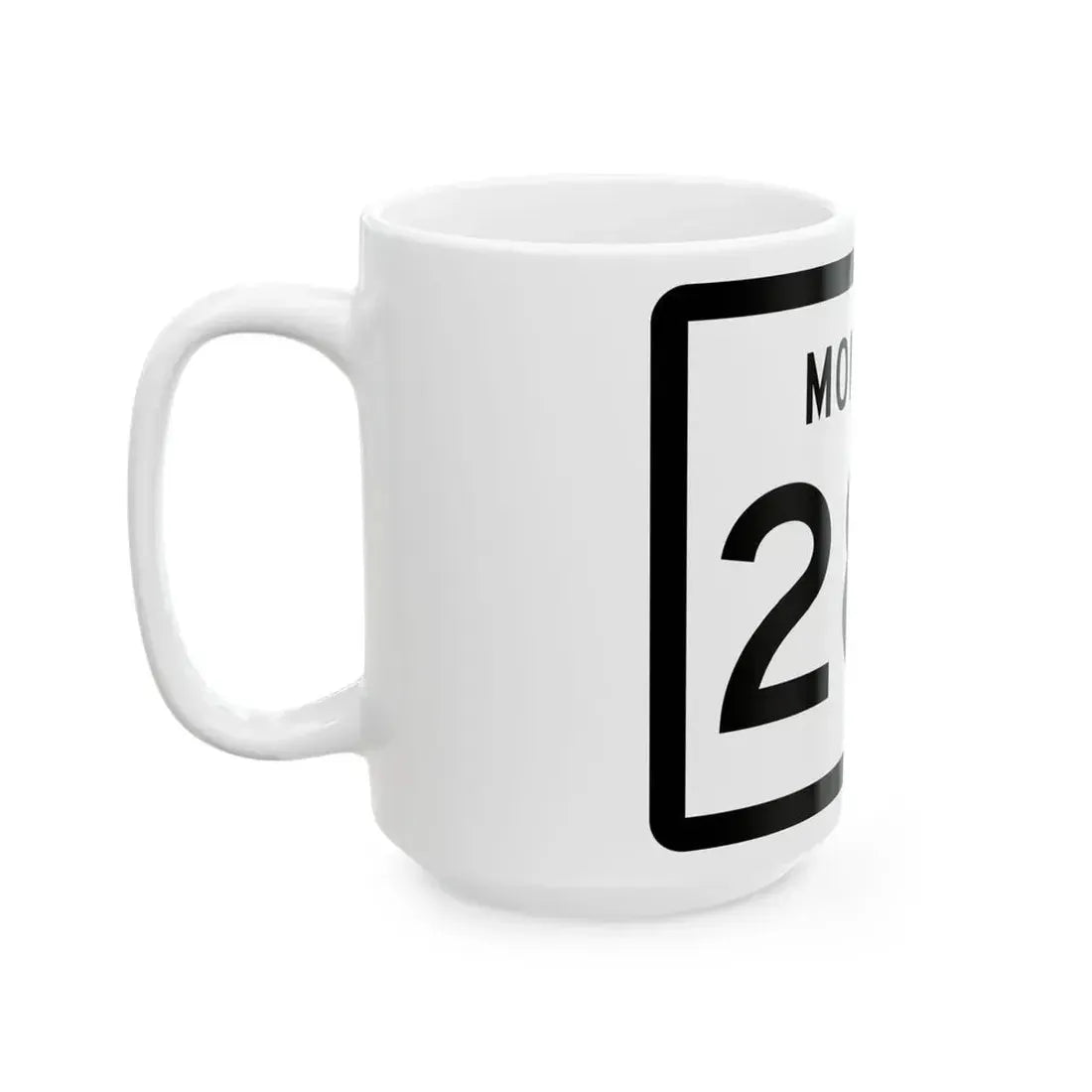 MT-287 (Montana) (Road Sign) White Coffee Mug - Go Mug Yourself