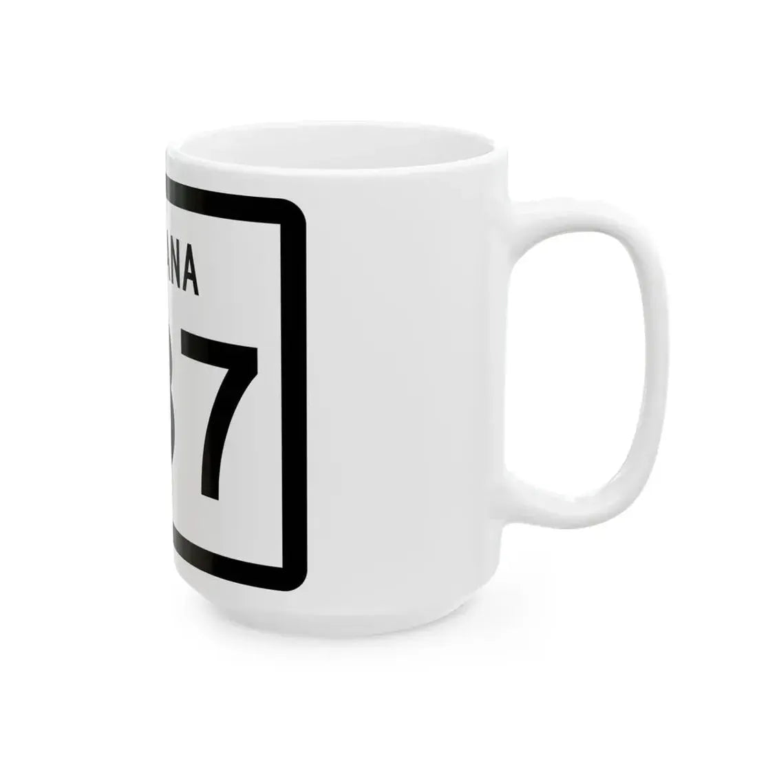 MT-287 (Montana) (Road Sign) White Coffee Mug - Go Mug Yourself