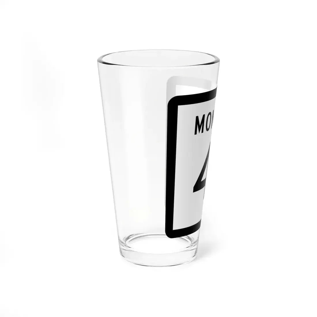 MT-41 (Montana) (Road Sign) Pint Glss 16oz - Go Mug Yourself