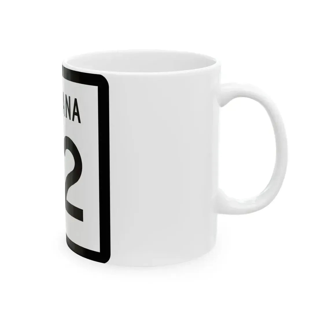 MT-82 (Montana) (Road Sign) White Coffee Mug - Go Mug Yourself