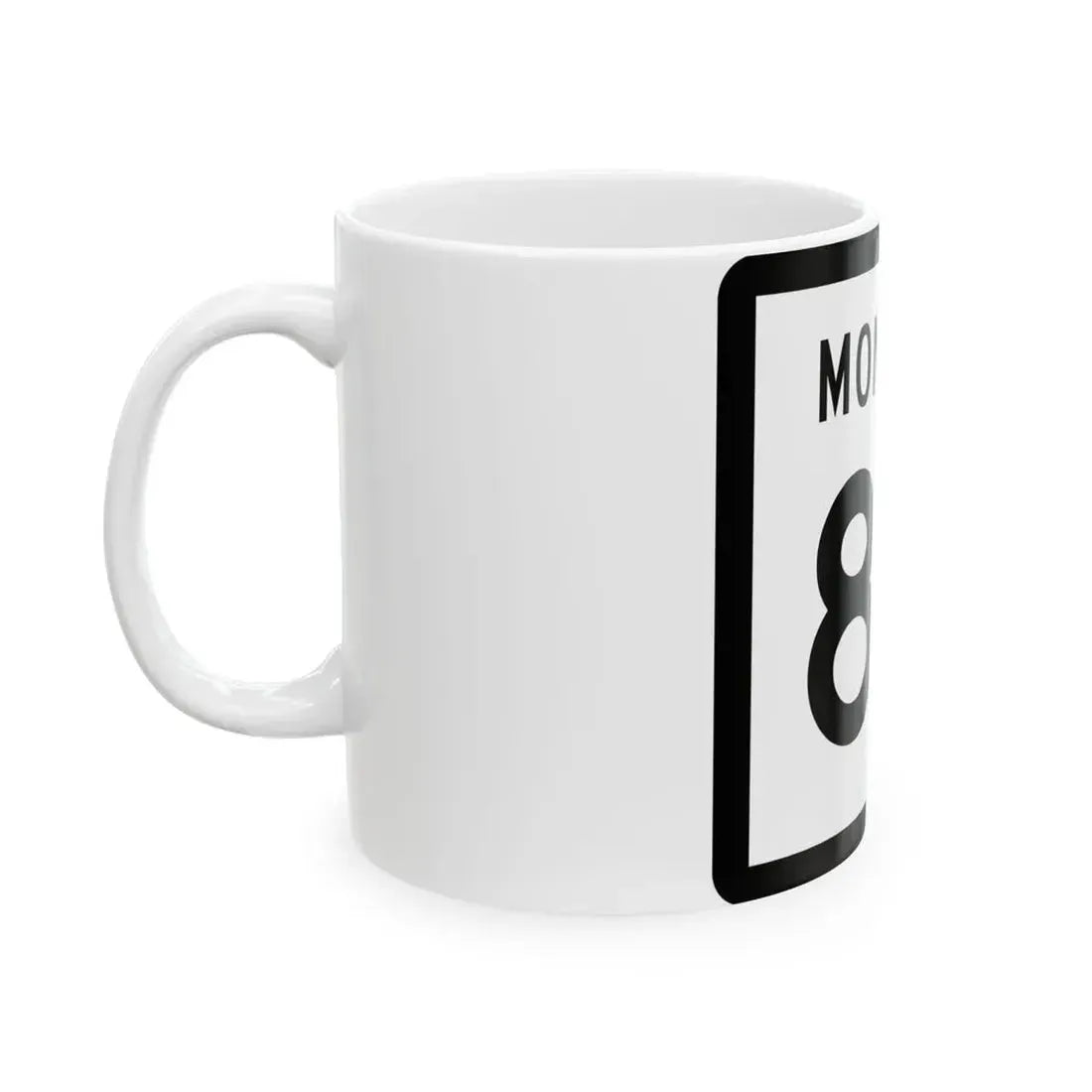 MT-85 (Montana) (Road Sign) White Coffee Mug - Go Mug Yourself