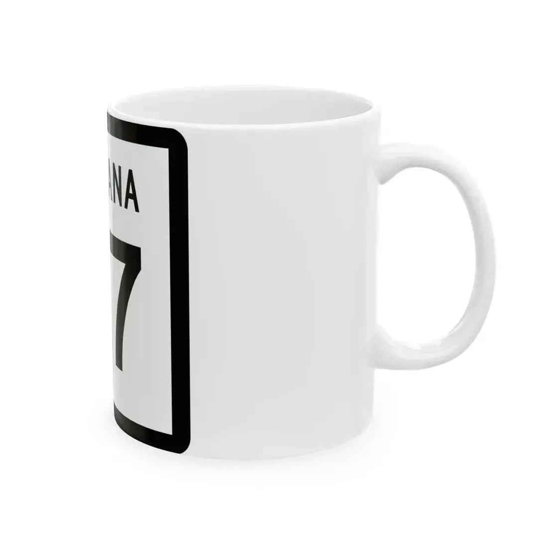 MT-87 (Montana) (Road Sign) White Coffee Mug - Go Mug Yourself