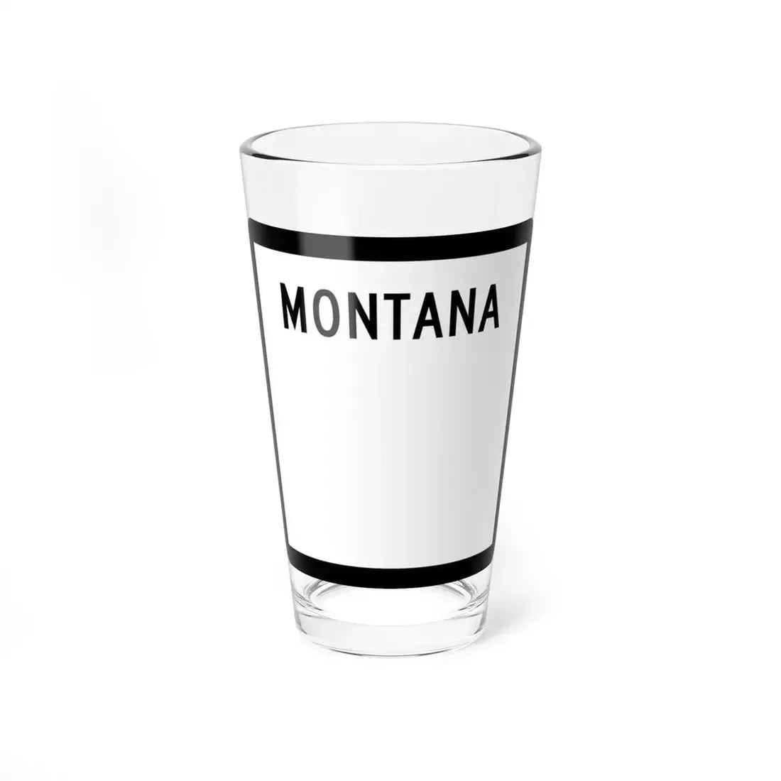 MT-blank (Montana) (Road Sign) Pint Glss 16oz 16oz - Go Mug Yourself