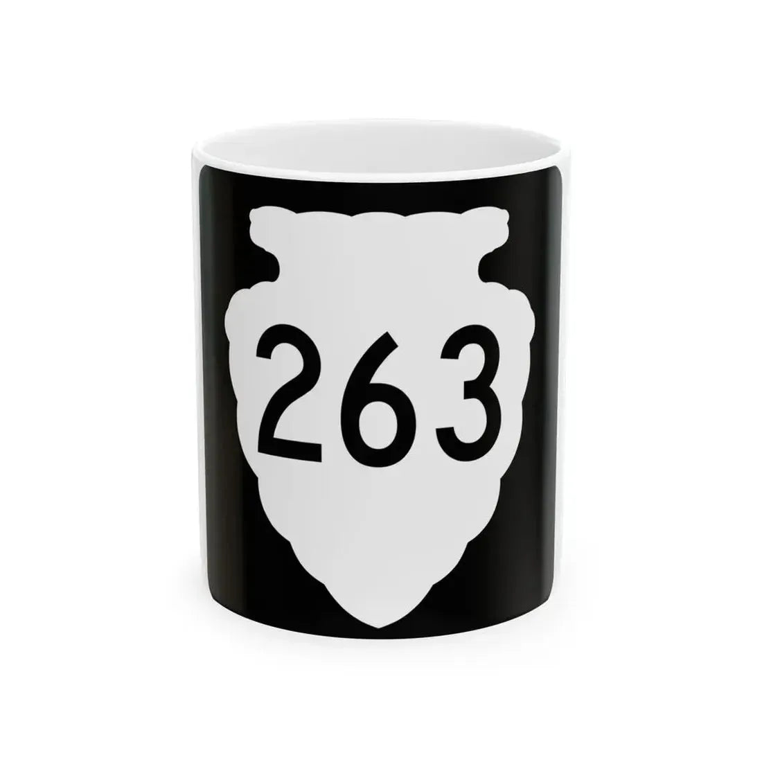 MT-sec-263 (Montana) (Road Sign) White Coffee Mug 11oz - Go Mug Yourself