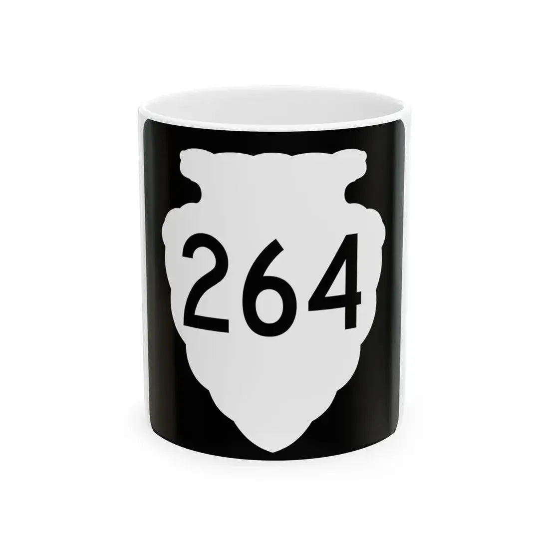MT-sec-264 (Montana) (Road Sign) White Coffee Mug 11oz - Go Mug Yourself