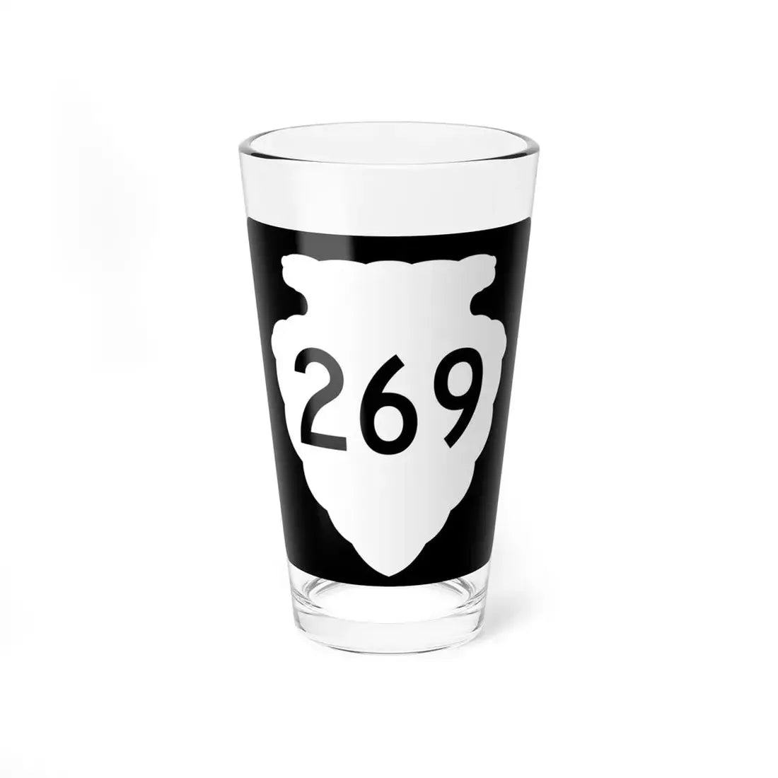 MT-sec-269 (Montana) (Road Sign) Pint Glss 16oz 16oz - Go Mug Yourself