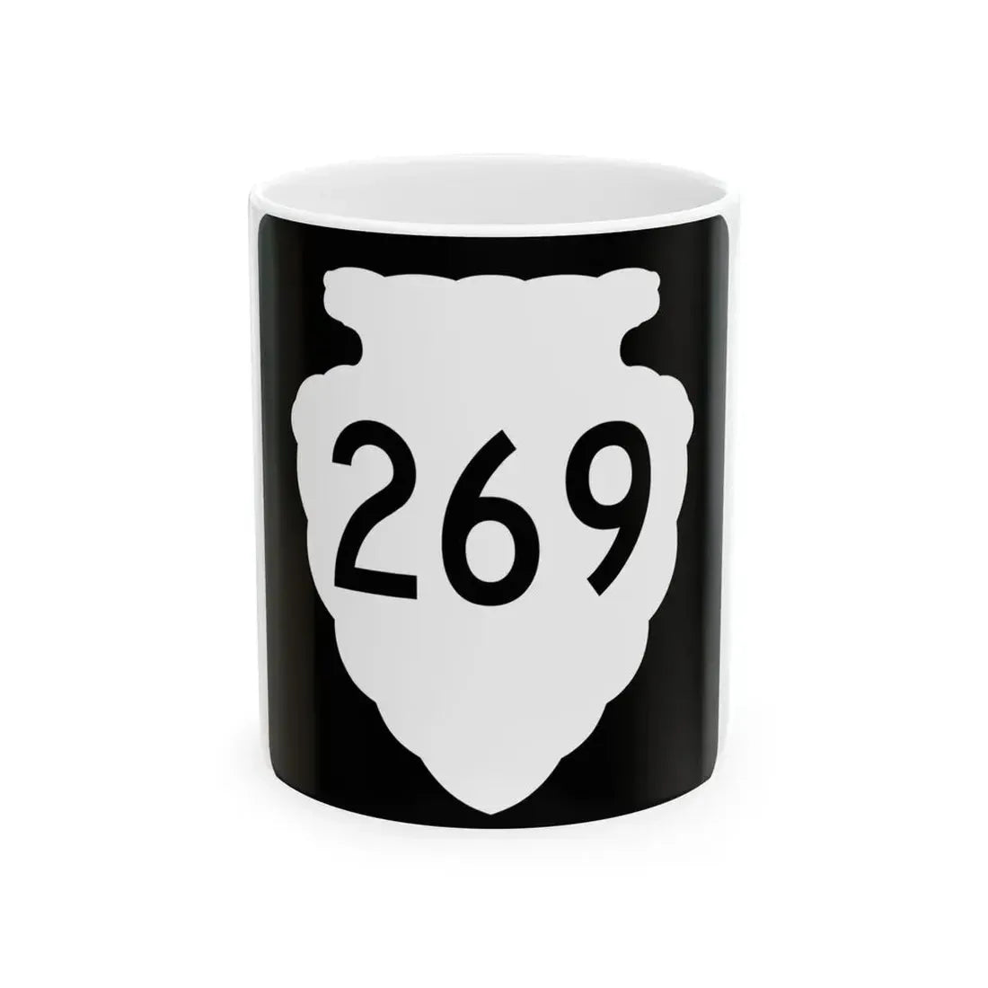 MT-sec-269 (Montana) (Road Sign) White Coffee Mug 11oz - Go Mug Yourself