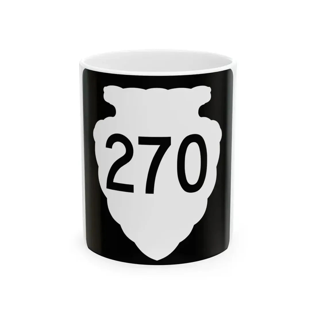 MT-sec-270 (Montana) (Road Sign) White Coffee Mug 11oz - Go Mug Yourself