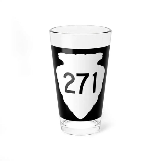 MT-sec-271 (Montana) (Road Sign) Pint Glss 16oz 16oz - Go Mug Yourself