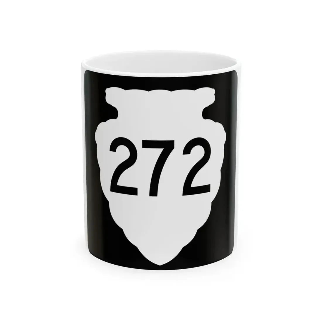 MT-sec-272 (Montana) (Road Sign) White Coffee Mug 11oz - Go Mug Yourself