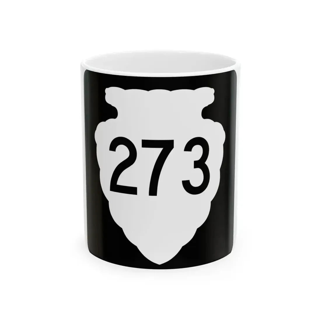 MT-sec-273 (Montana) (Road Sign) White Coffee Mug 11oz - Go Mug Yourself