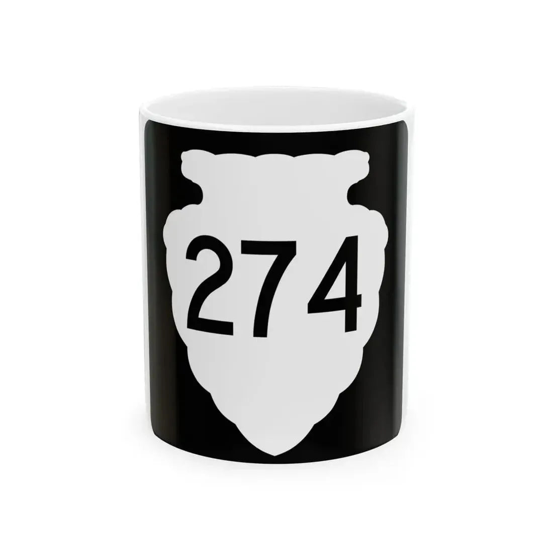 MT-sec-274 (Montana) (Road Sign) White Coffee Mug 11oz - Go Mug Yourself