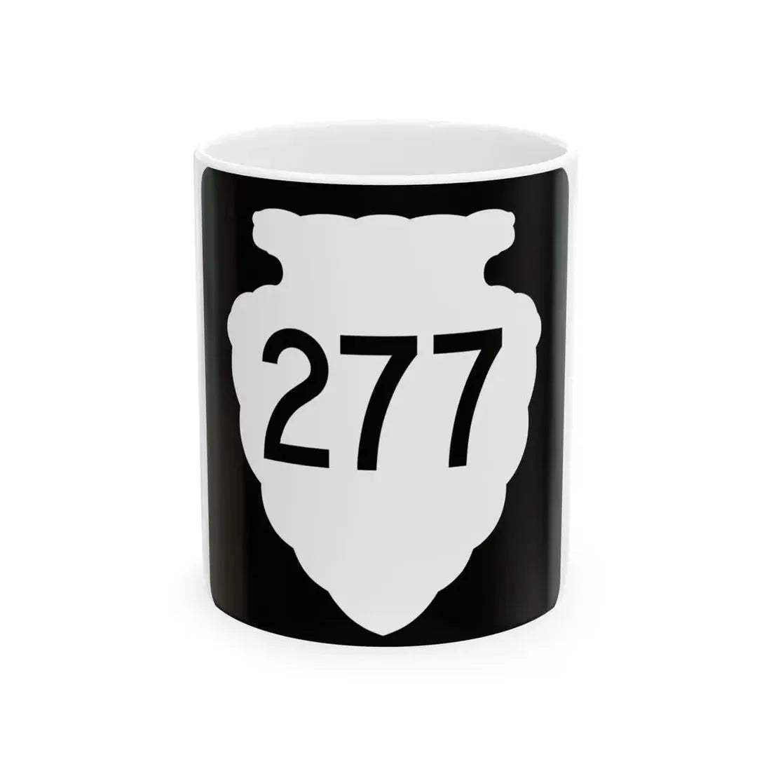 MT-sec-277 (Montana) (Road Sign) White Coffee Mug 11oz - Go Mug Yourself