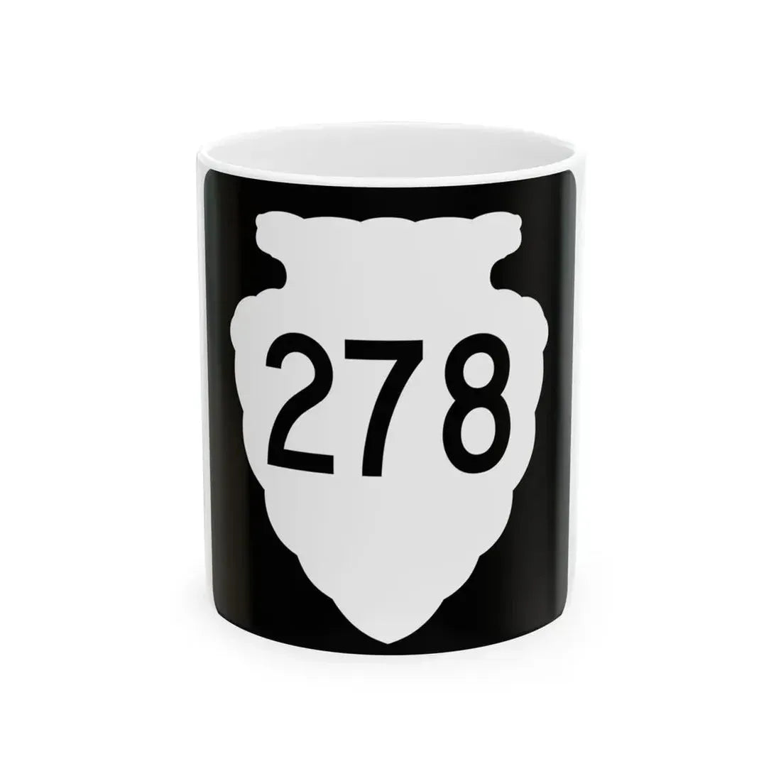 MT-sec-278 (Montana) (Road Sign) White Coffee Mug 11oz - Go Mug Yourself