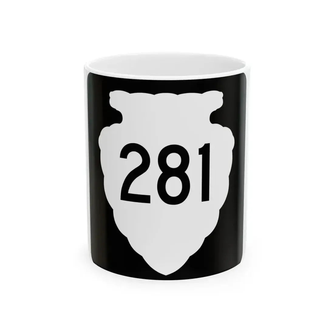 MT-sec-281 (Montana) (Road Sign) White Coffee Mug 11oz - Go Mug Yourself