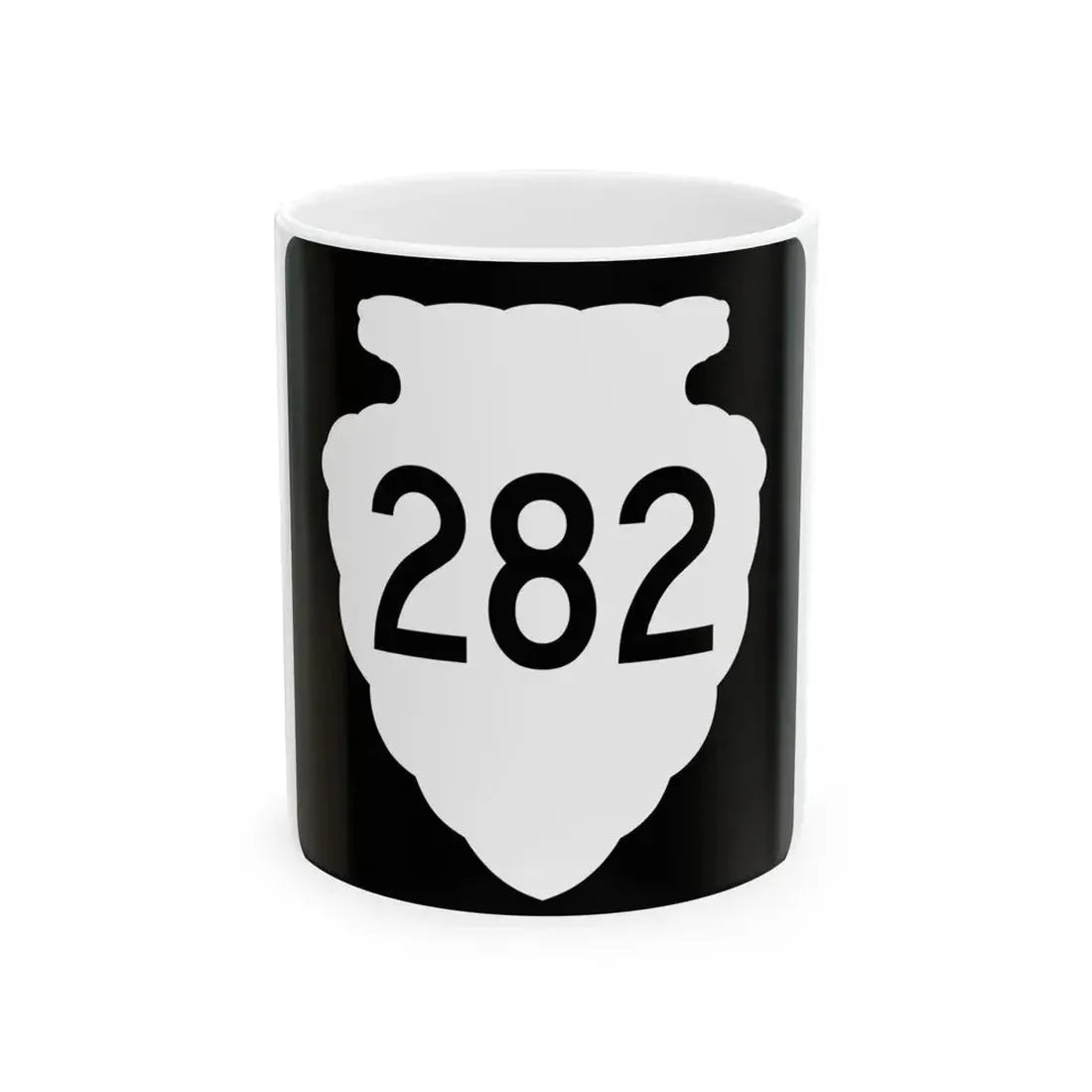 MT-sec-282 (Montana) (Road Sign) White Coffee Mug 11oz - Go Mug Yourself