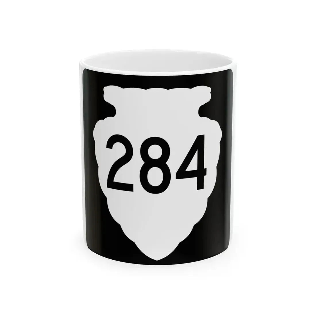 MT-sec-284 (Montana) (Road Sign) White Coffee Mug 11oz - Go Mug Yourself