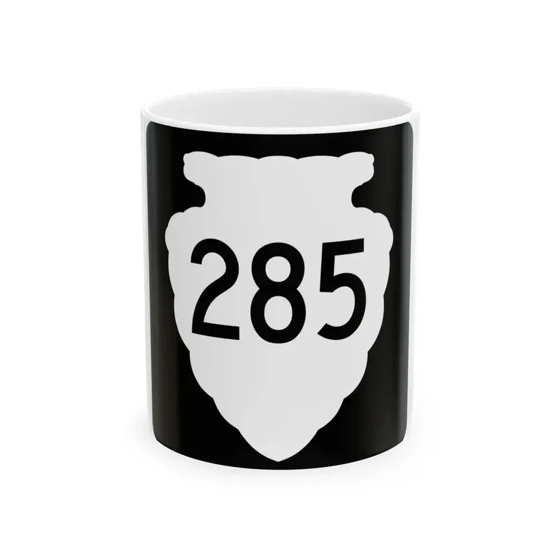 MT-sec-285 (Montana) (Road Sign) White Coffee Mug 11oz - Go Mug Yourself
