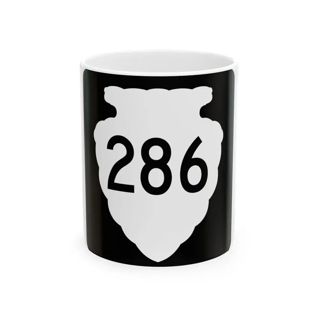 MT-sec-286 (Montana) (Road Sign) White Coffee Mug 11oz - Go Mug Yourself