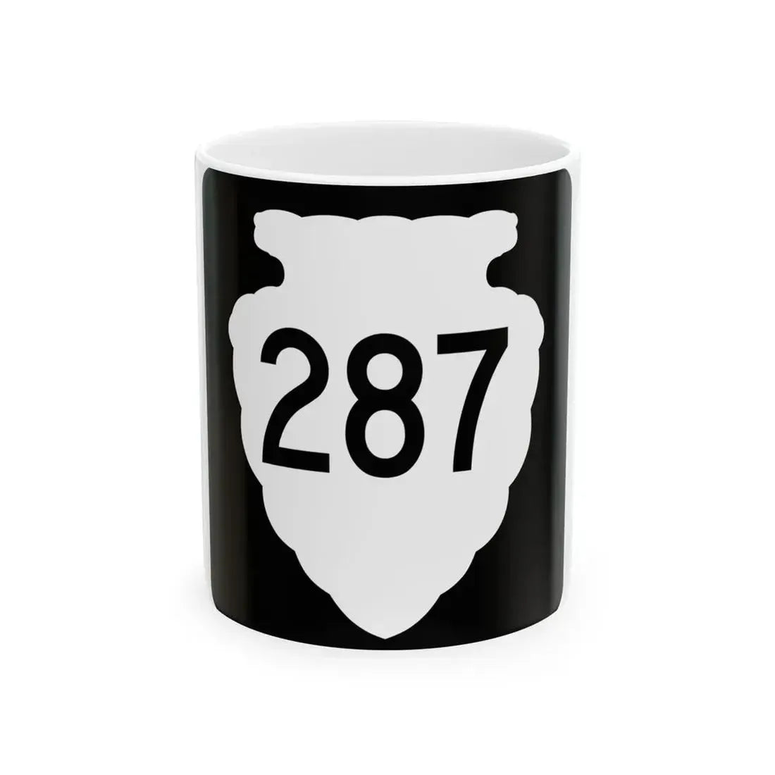 MT-sec-287 (Montana) (Road Sign) White Coffee Mug 11oz - Go Mug Yourself