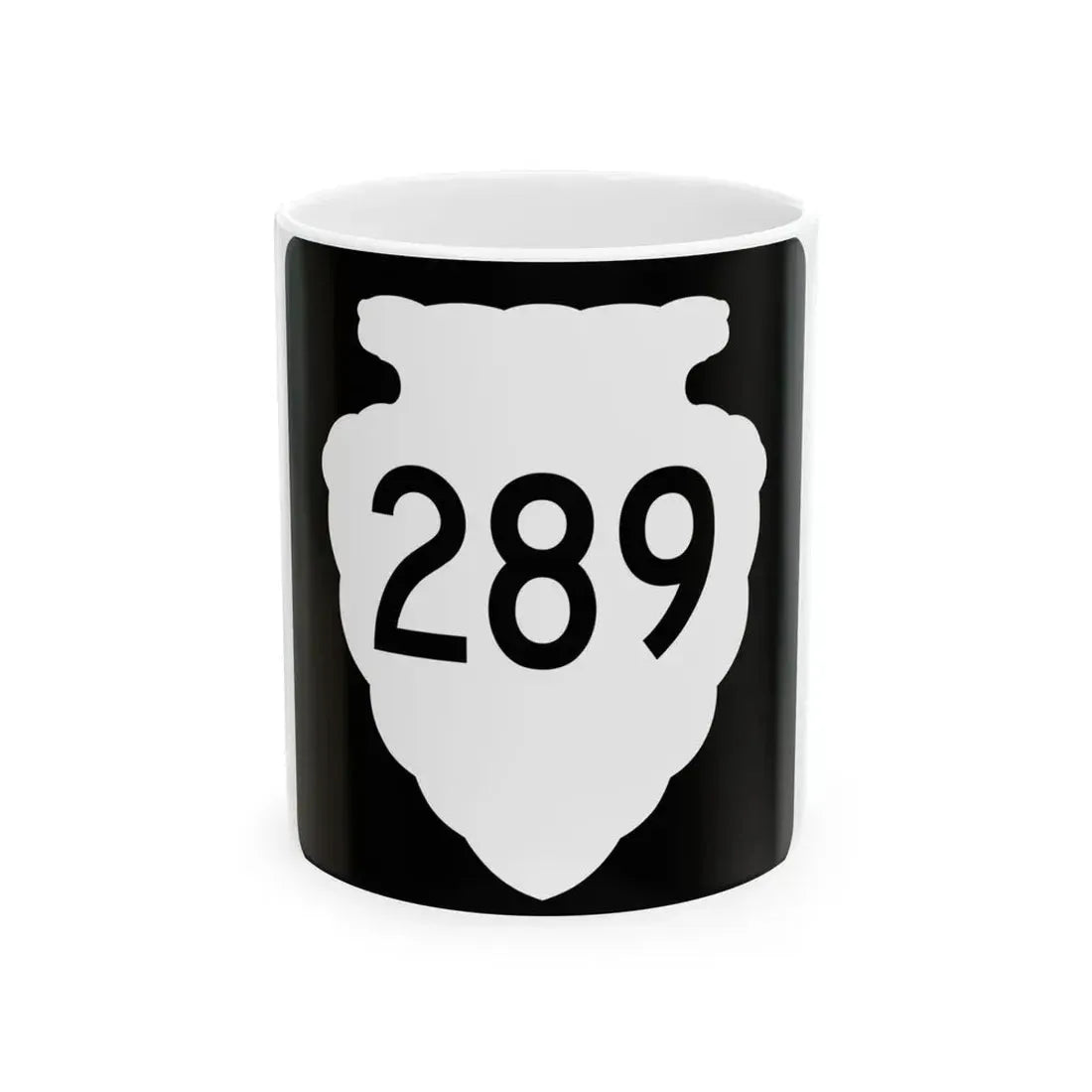 MT-sec-289 (Montana) (Road Sign) White Coffee Mug 11oz - Go Mug Yourself