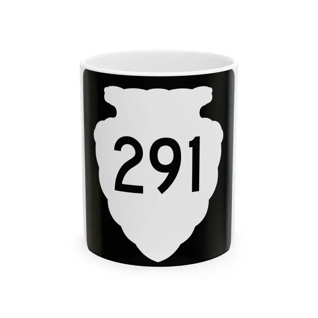 MT-sec-291 (Montana) (Road Sign) White Coffee Mug 11oz - Go Mug Yourself