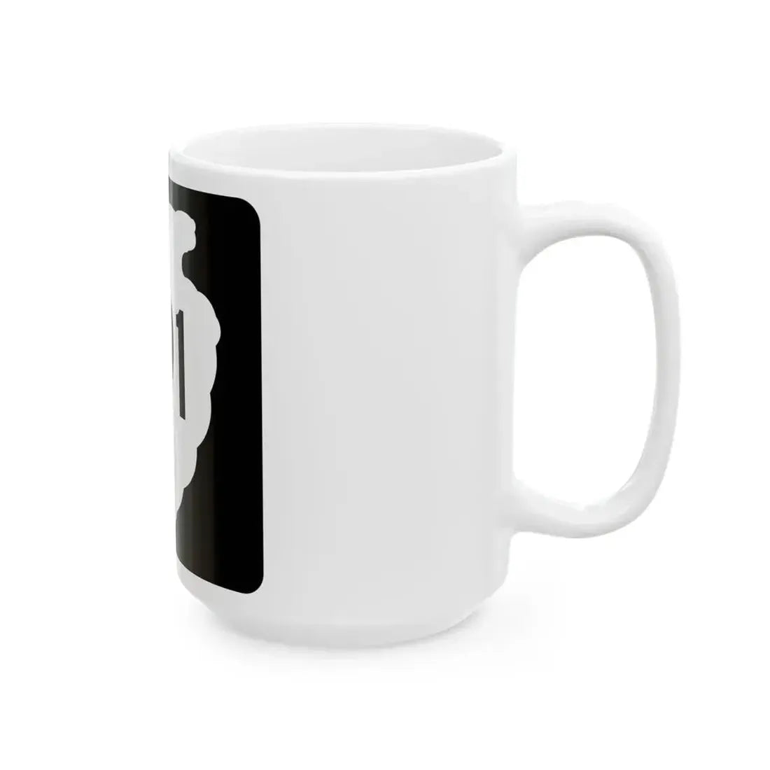 MT-sec-291 (Montana) (Road Sign) White Coffee Mug - Go Mug Yourself