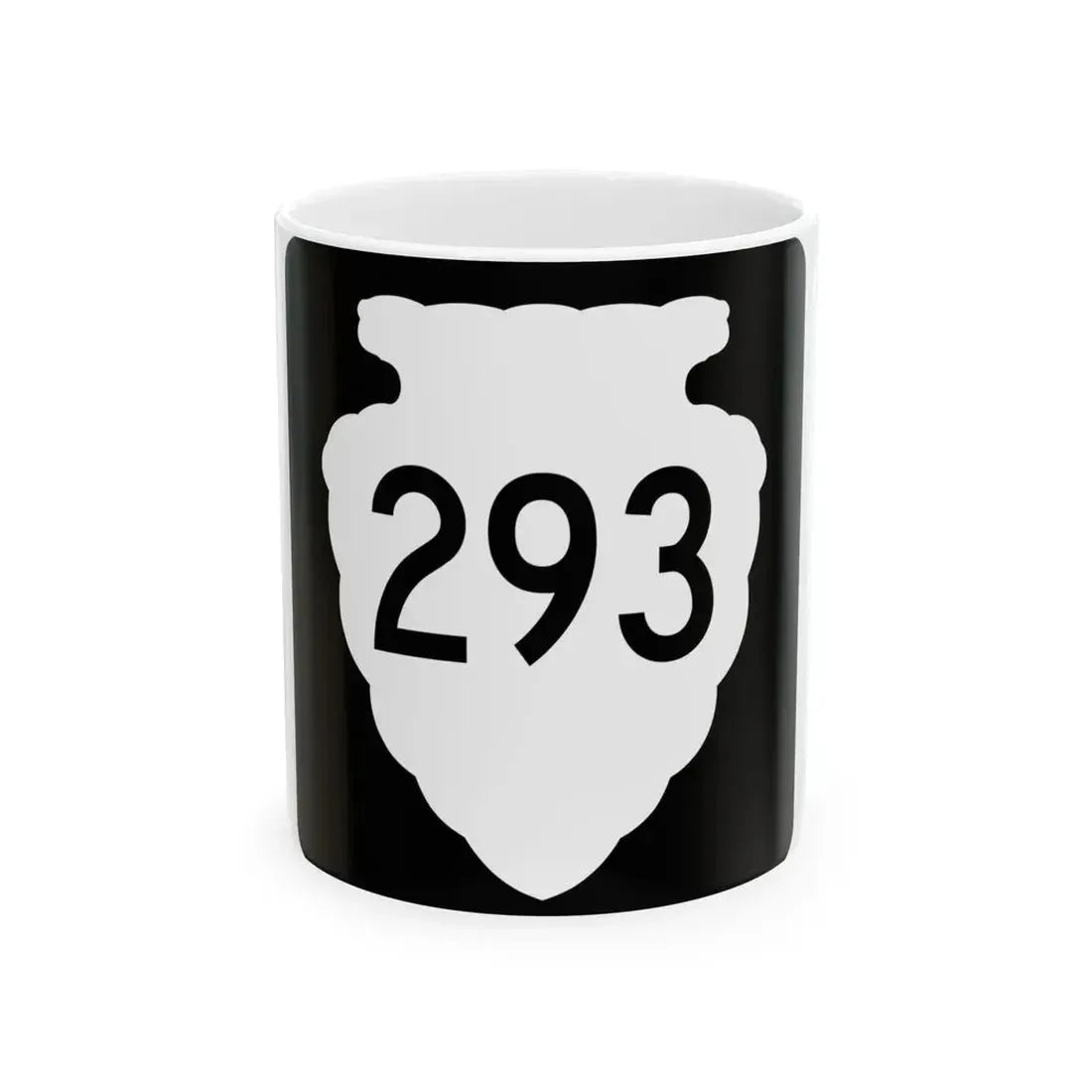 MT-sec-293 (Montana) (Road Sign) White Coffee Mug 11oz - Go Mug Yourself