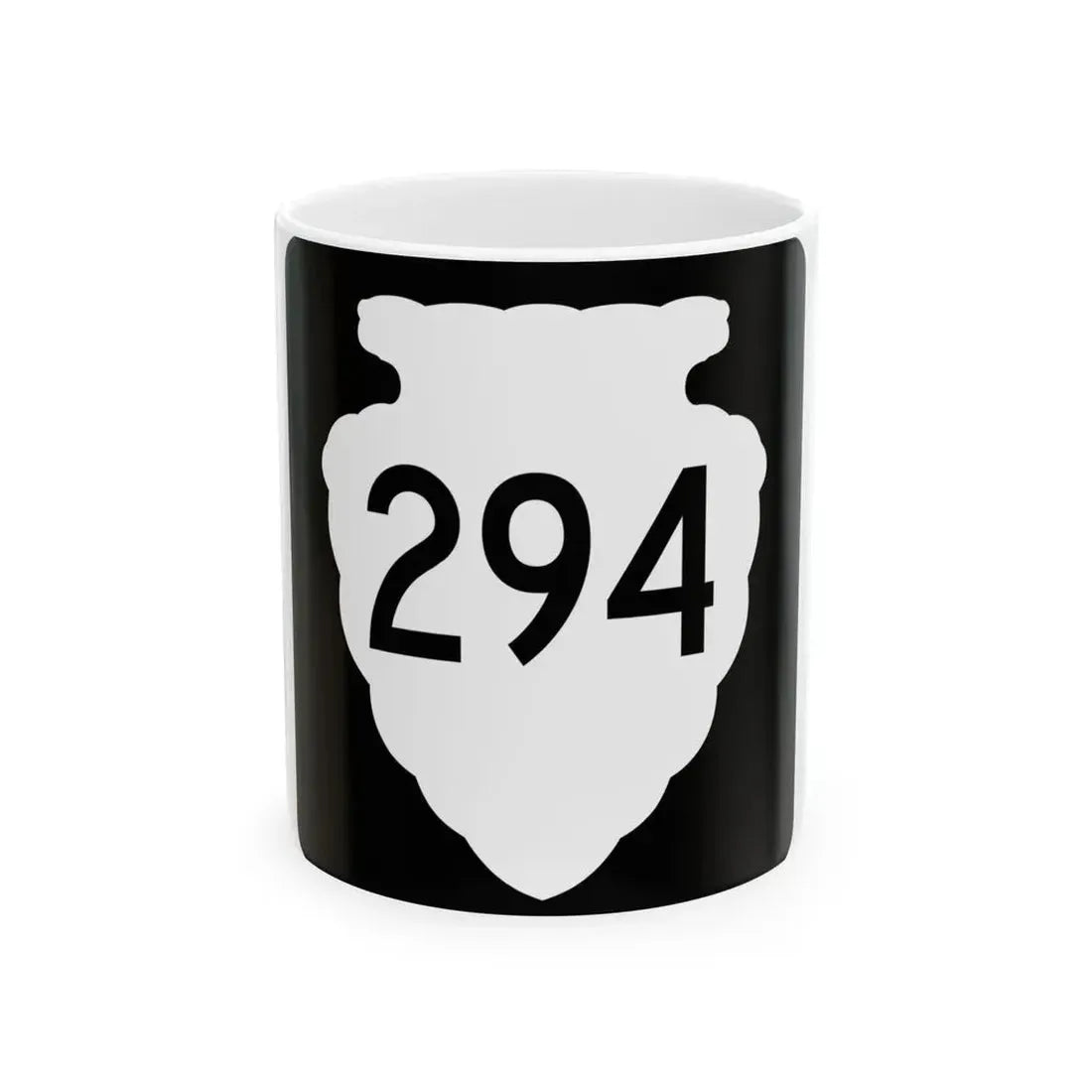 MT-sec-294 (Montana) (Road Sign) White Coffee Mug 11oz - Go Mug Yourself