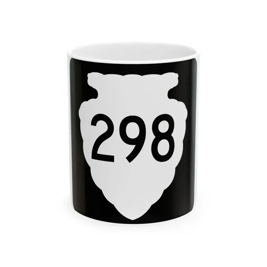 MT-sec-298 (Montana) (Road Sign) White Coffee Mug 11oz - Go Mug Yourself