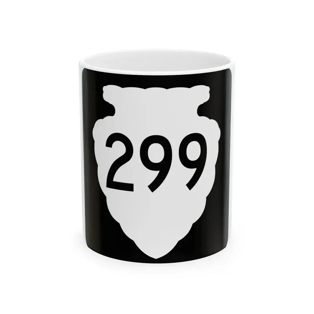 MT-sec-299 (Montana) (Road Sign) White Coffee Mug 11oz - Go Mug Yourself