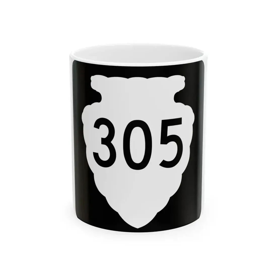 MT-sec-305 (Montana) (Road Sign) White Coffee Mug 11oz - Go Mug Yourself