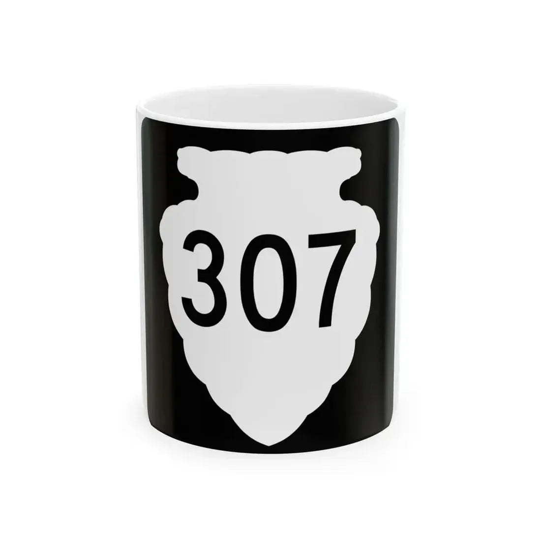 MT-sec-307 (Montana) (Road Sign) White Coffee Mug 11oz - Go Mug Yourself