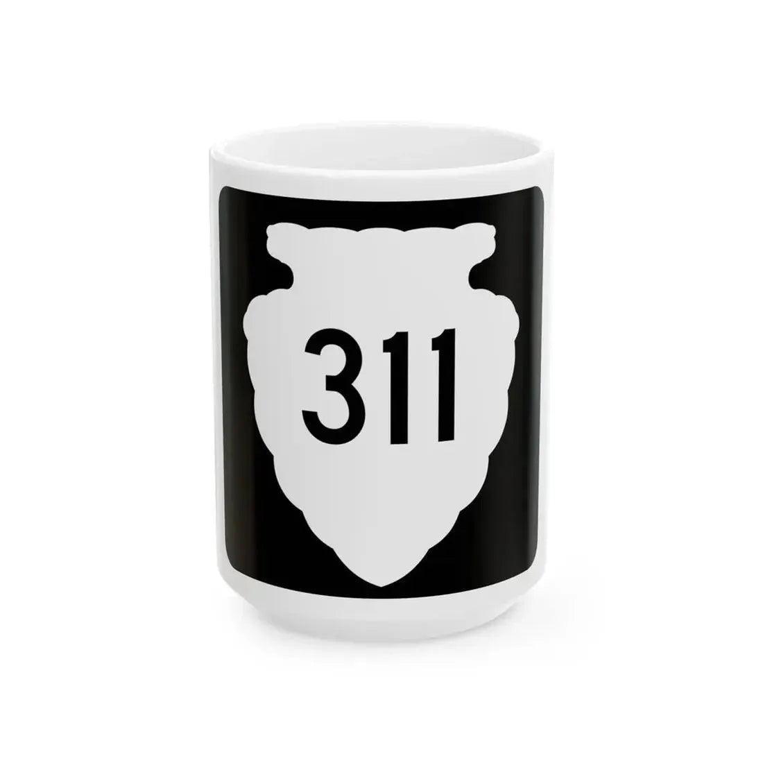 MT-sec-311 (Montana) (Road Sign) White Coffee Mug 15oz - Go Mug Yourself