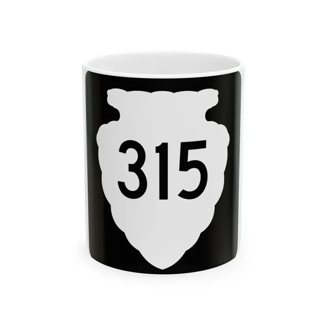 MT-sec-315 (Montana) (Road Sign) White Coffee Mug 11oz - Go Mug Yourself